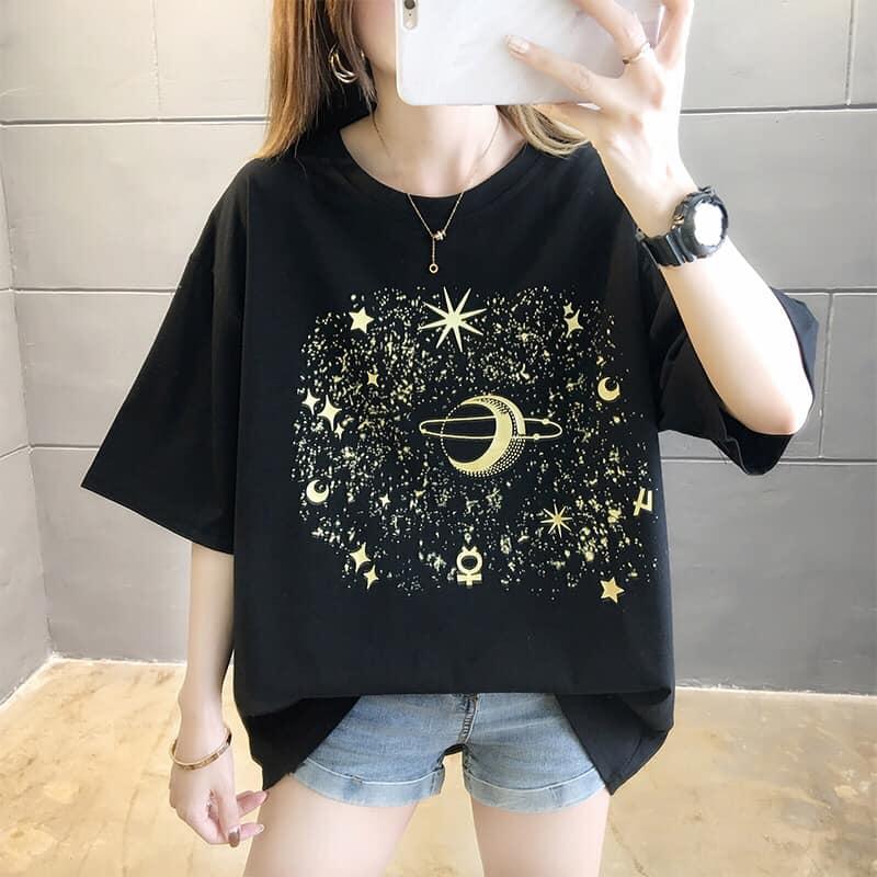 行星印花百搭T兩色 M-2XL