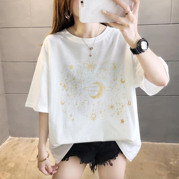 行星印花百搭T兩色 M-2XL