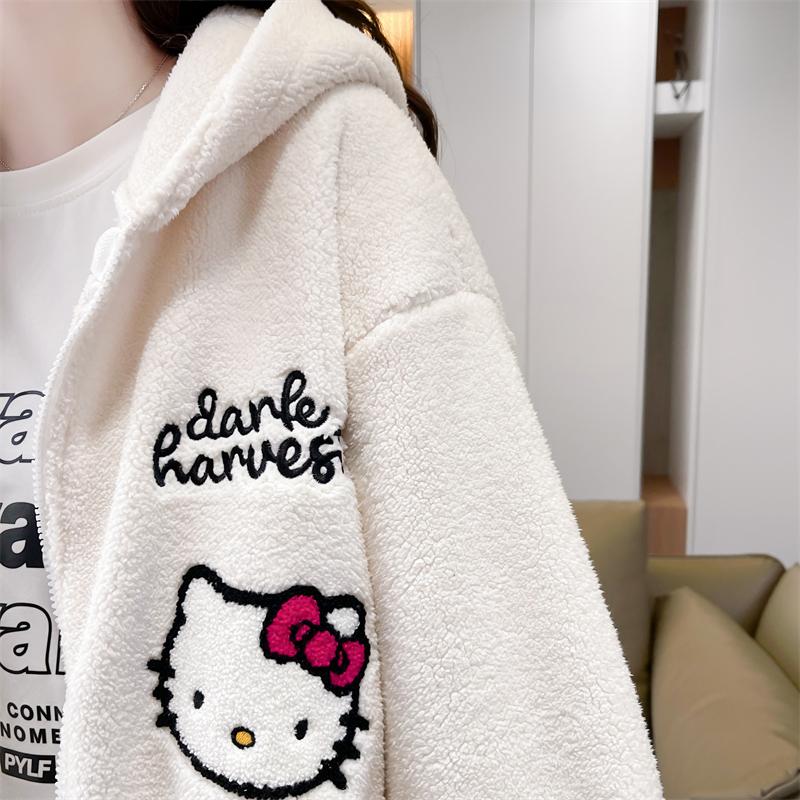 加絨加厚羊羔絨HelloKitty兩色 M-XL