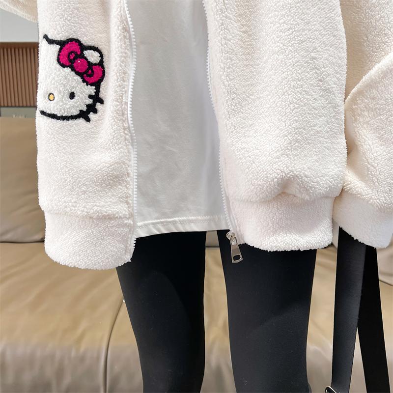 加絨加厚羊羔絨HelloKitty兩色 M-XL