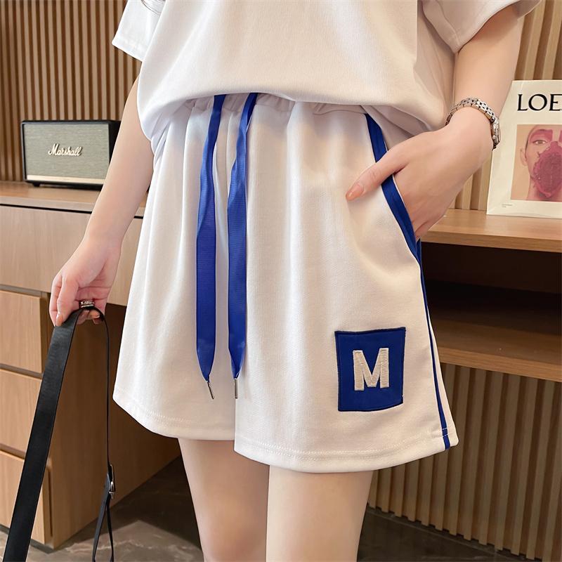 精棉抖音品質/後包領寬鬆洋氣撞色運動服套裝2色 M-2XL