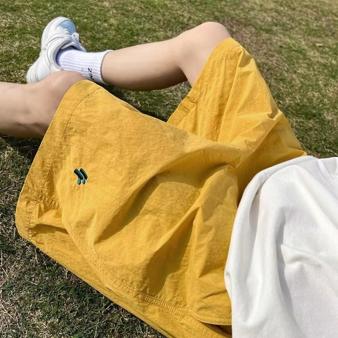 速乾春夏季薄款百搭休閒寬松五分褲4色 M-3XL