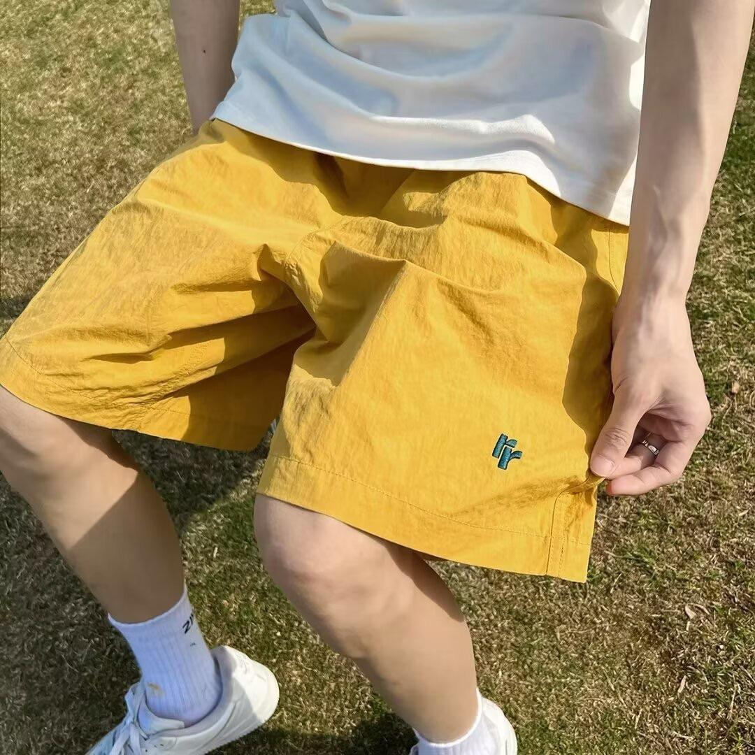 速乾春夏季薄款百搭休閒寬松五分褲4色 M-3XL