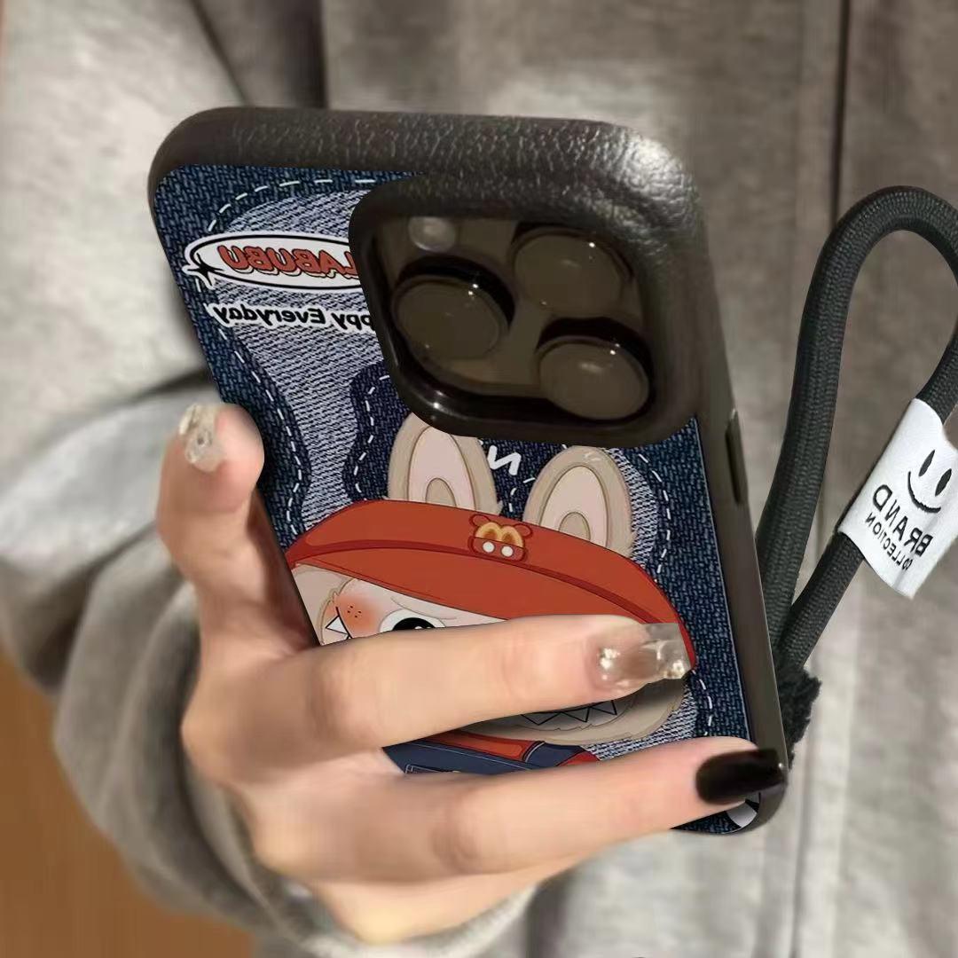 牛仔風LABUBU手機殼