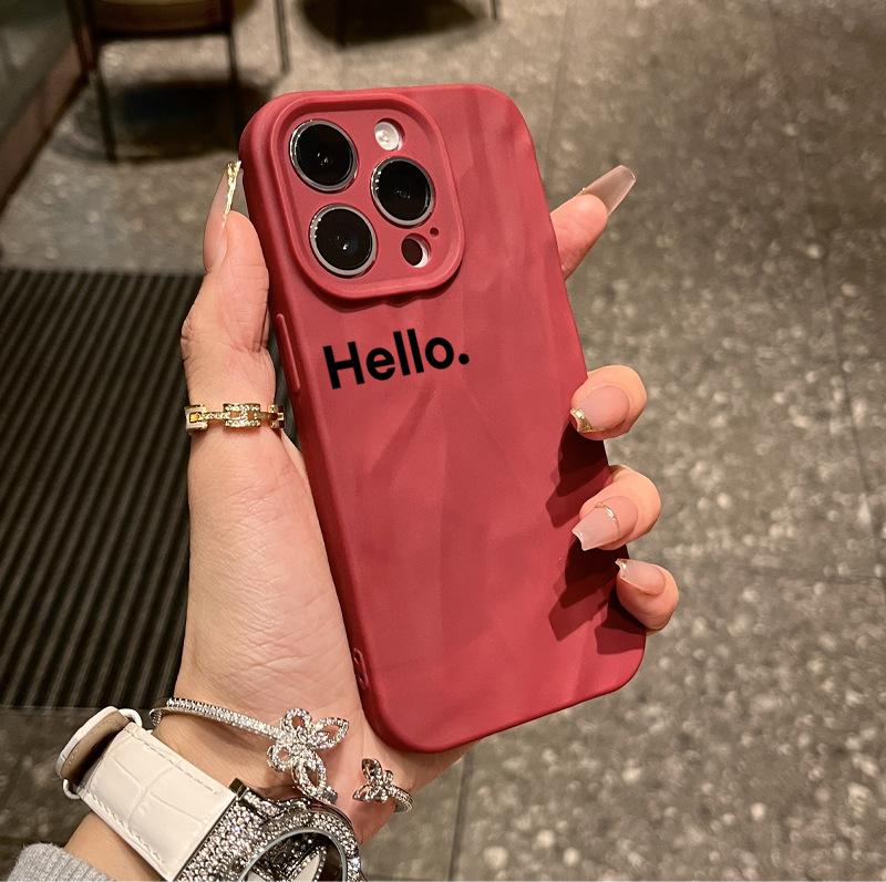 簡約hello手機殼