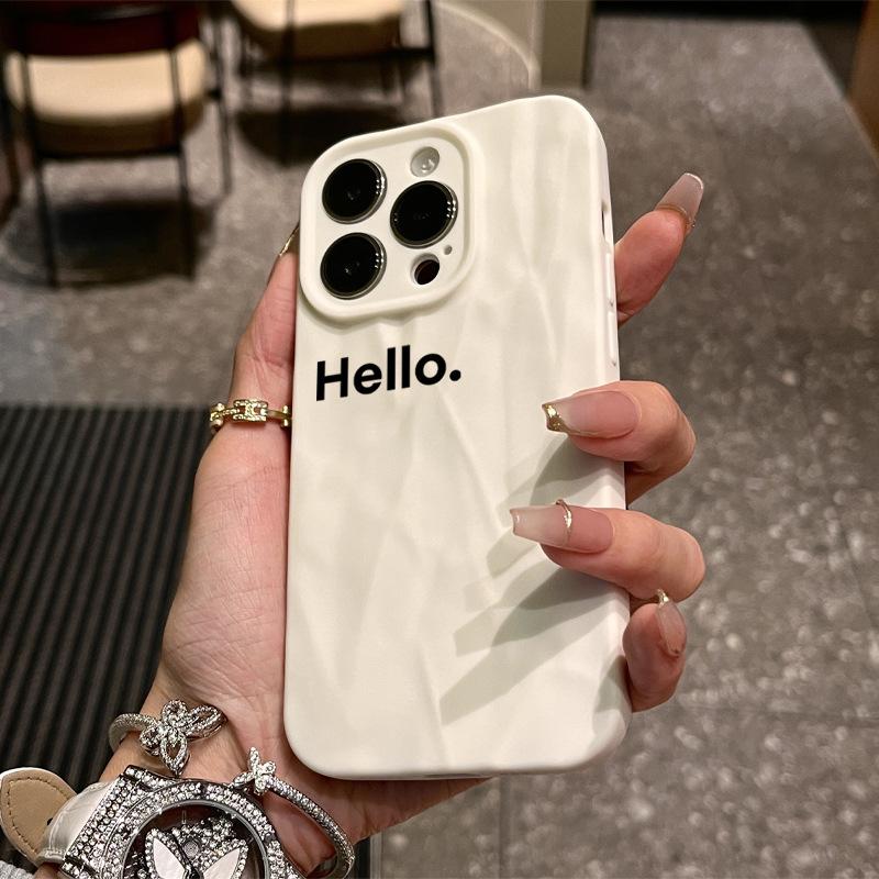 簡約hello手機殼