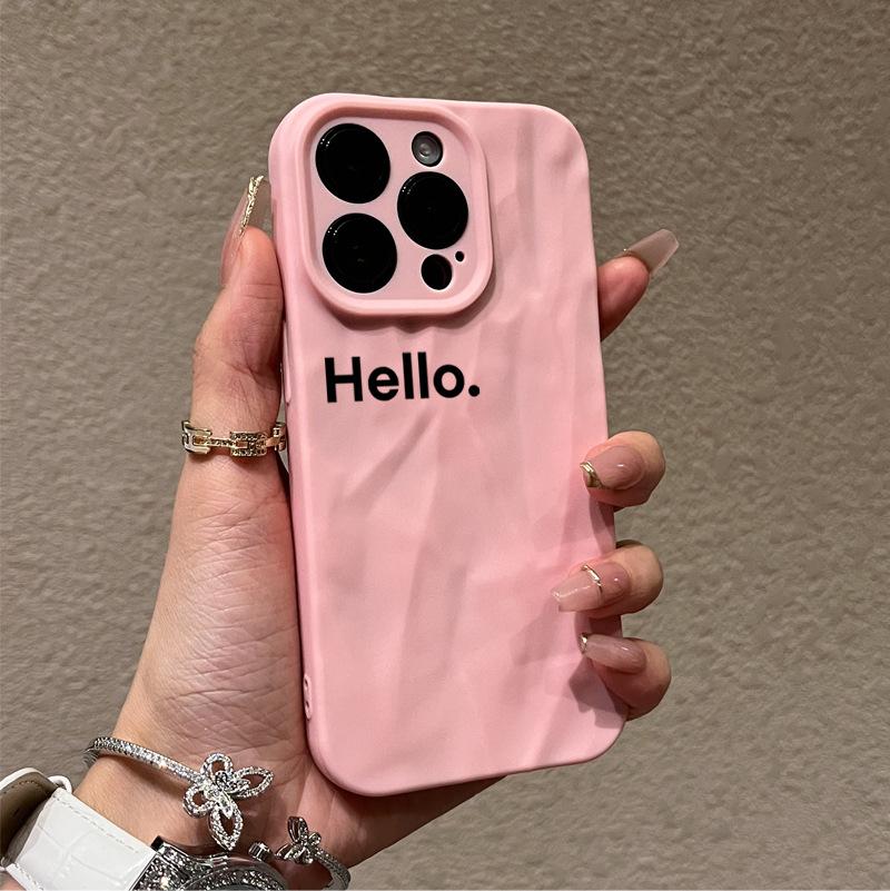 簡約hello手機殼