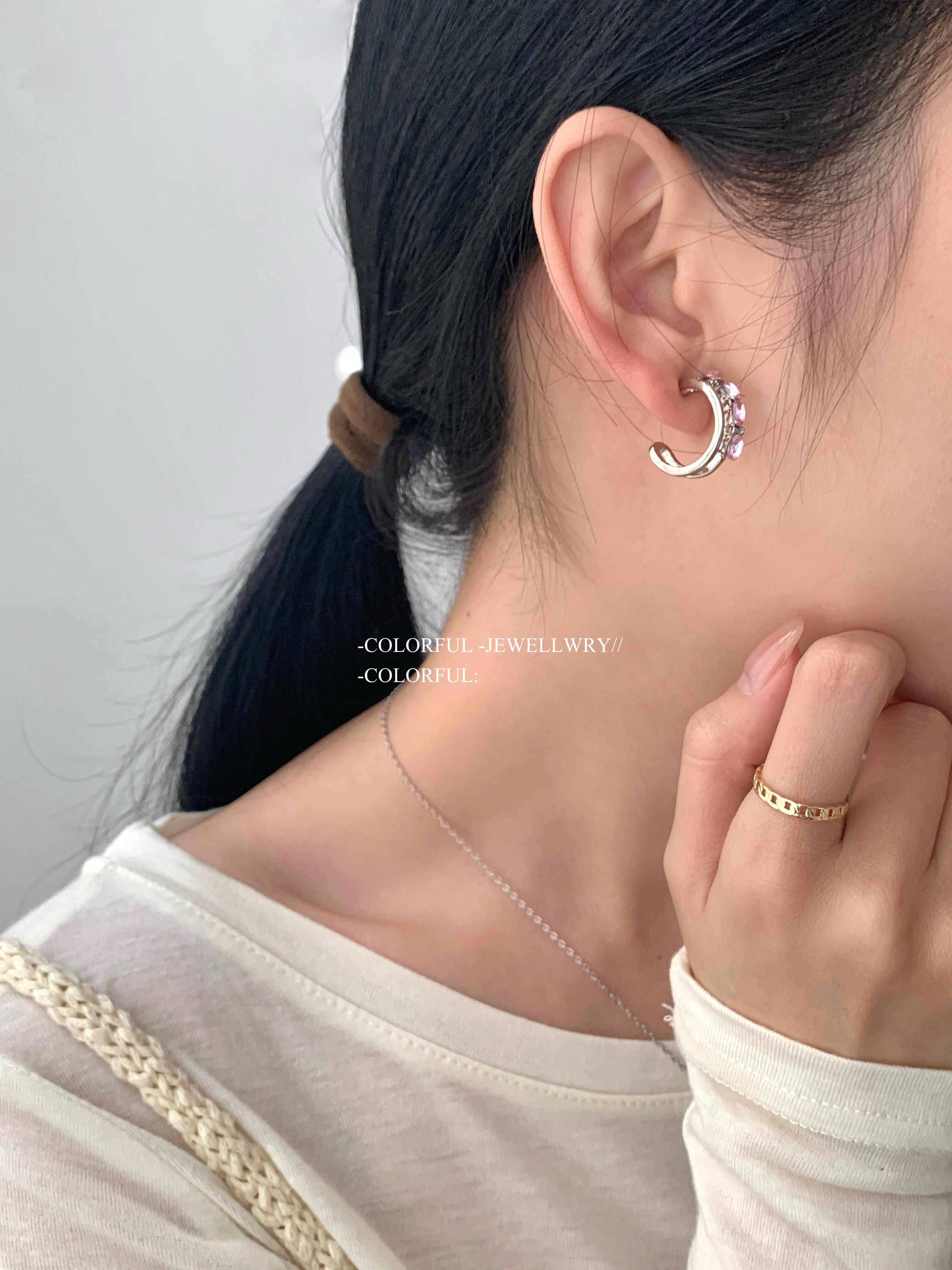 🌸少女心必收｜粉晶甜感耳環