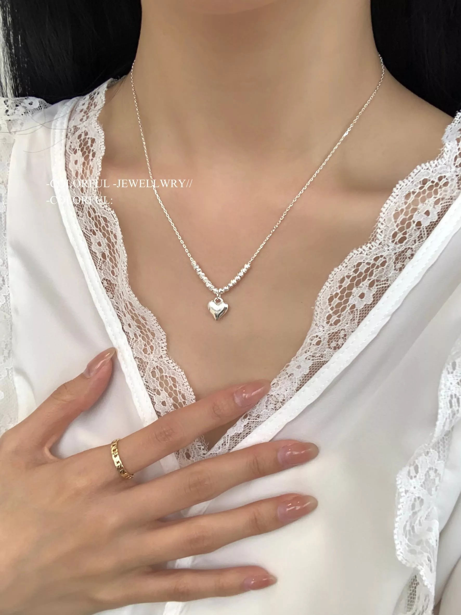 ❤️‍🔥浪漫單品｜甜心小珠愛心項鍊
