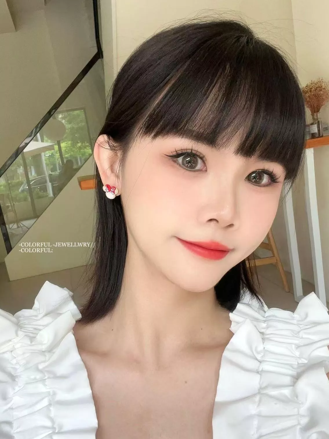 【本店實拍】🎀金屬細圈｜米妮蝴蝶結耳釘