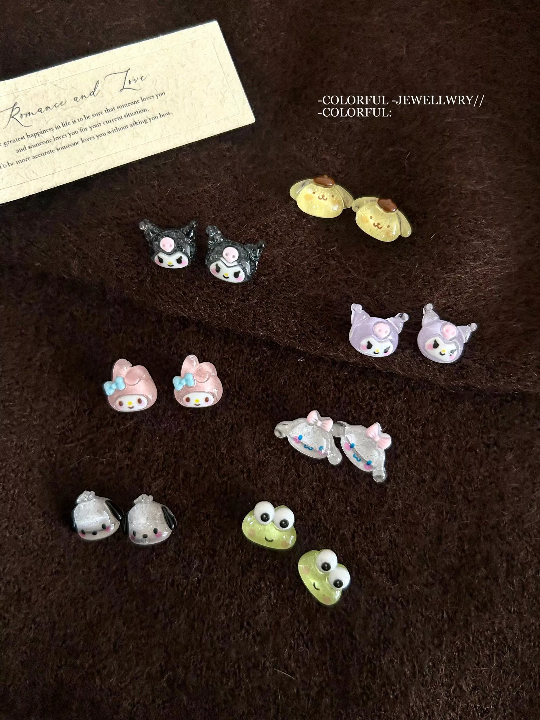 【本店實拍】💖角色耳飾組合｜少女心滿滿登場！