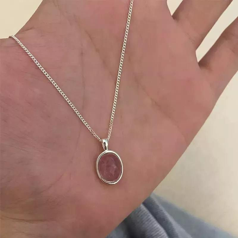 S925銀海寶紅項鍊