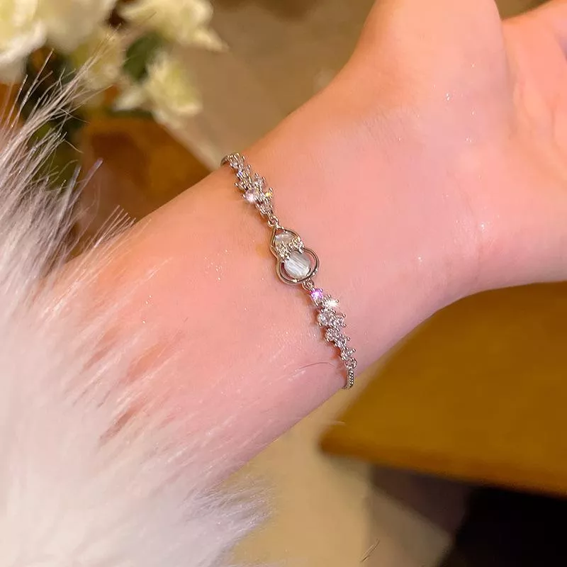 超閃冰透葫蘆精緻輕奢高級感氣質百搭手鍊