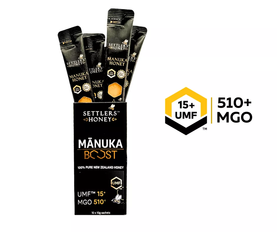 紐西蘭SETTLERS麥蘆卡蜂蜜隨身包UMF™15+ (10條/盒)