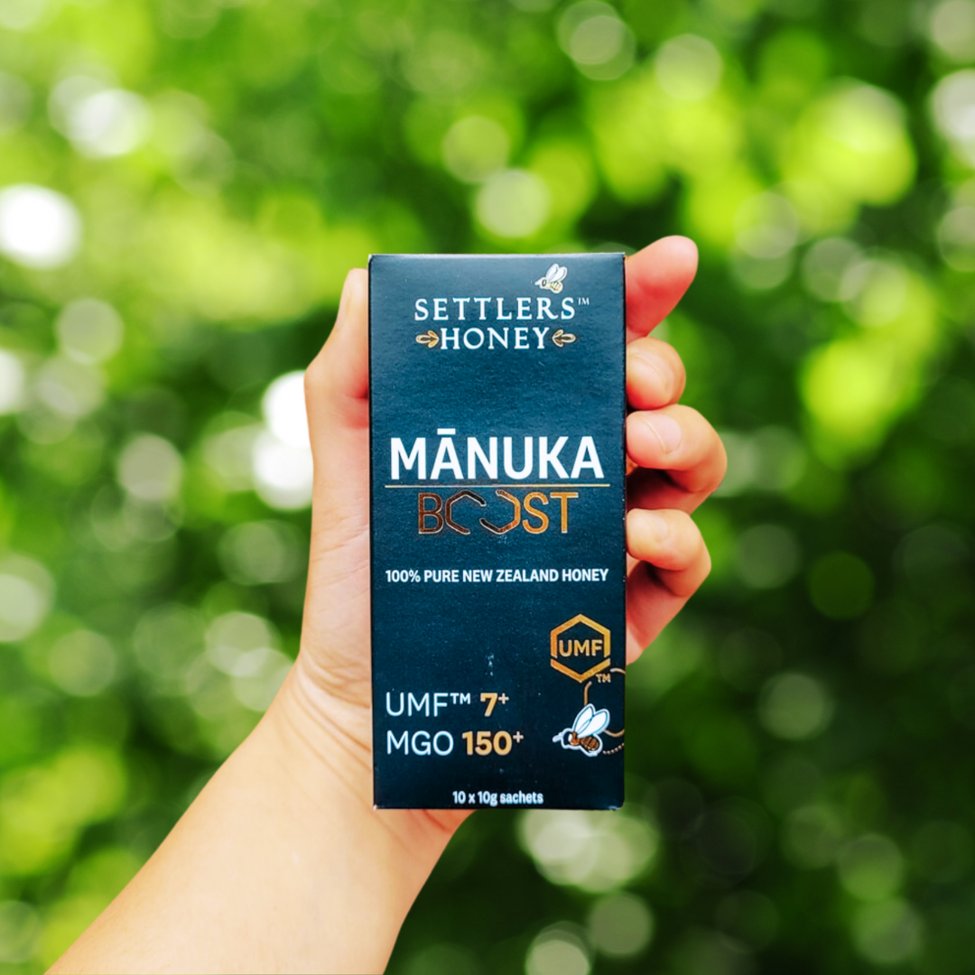 買3送2 紐西蘭SETTLERS麥蘆卡蜂蜜隨身包UMF™7+ (10條/盒)
