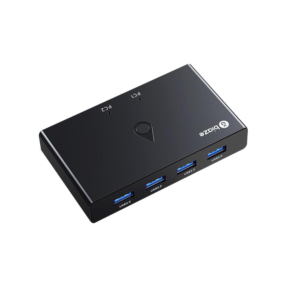 biaze畢亞茲 USB3.0二進四出切換器  4口轉換器升級款 KVM31 4口轉換器 二進四出切換器 KVM切換器