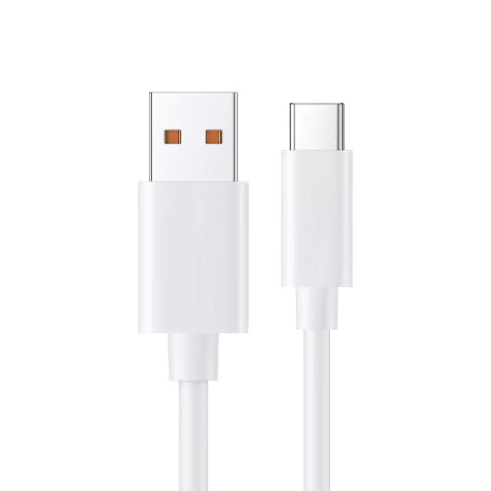 biaze畢亞茲 USB-A to Type-C  100W超級快充6A傳輸線  米白1m Type-C快充線