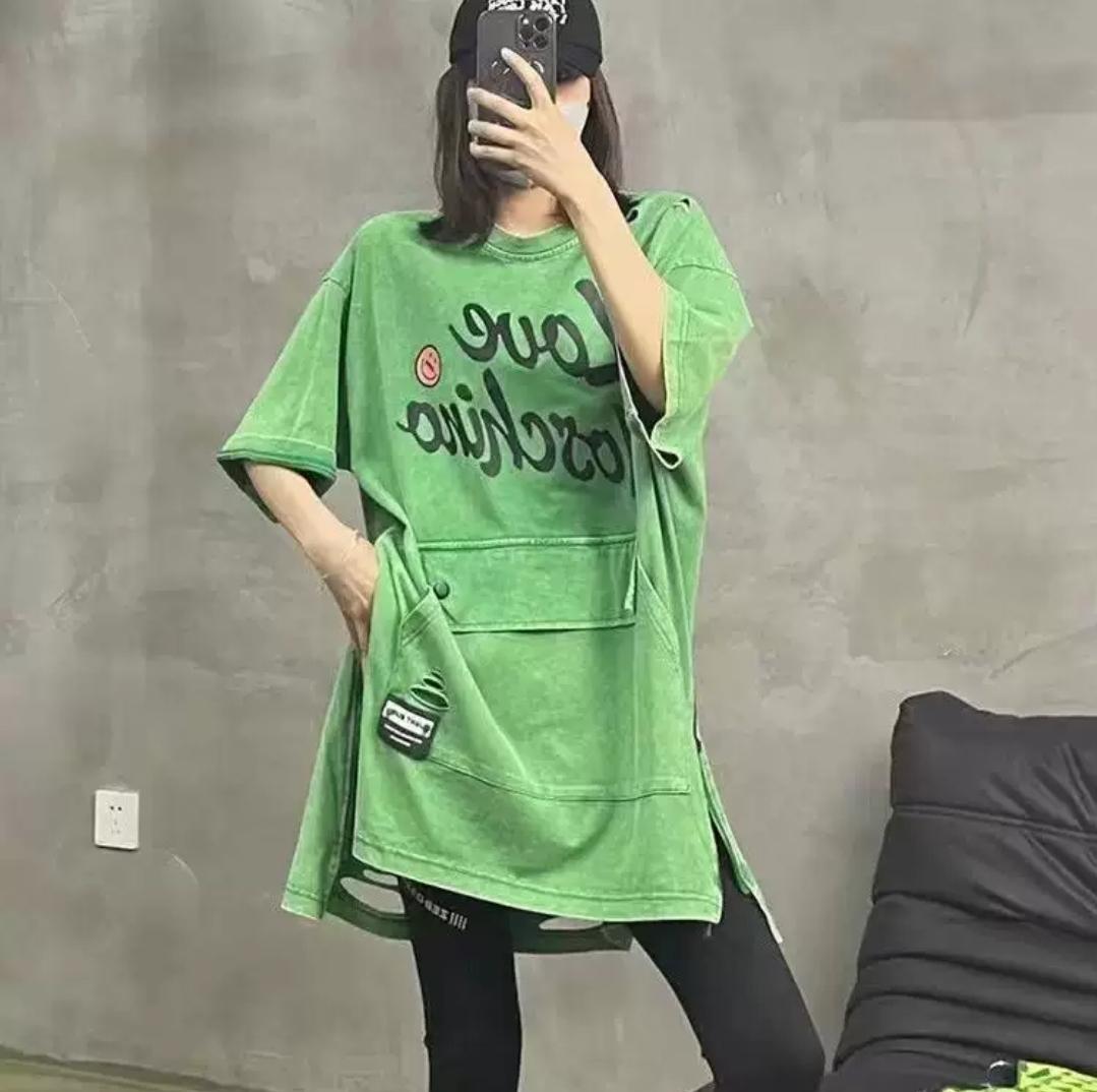 大碼中長款造型上衣