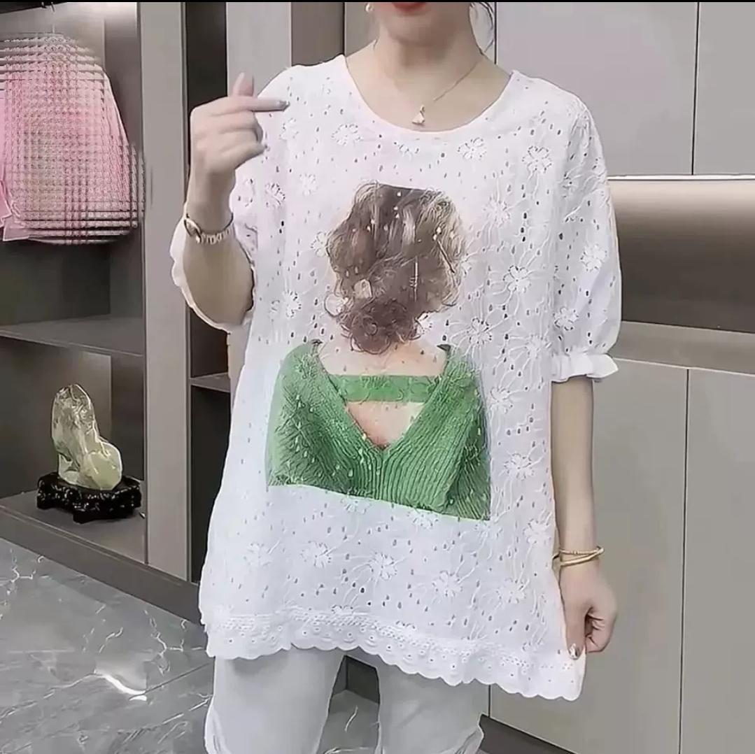 圖案大碼上衣～3色