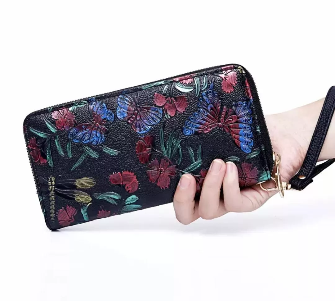 立體壓花手拿包