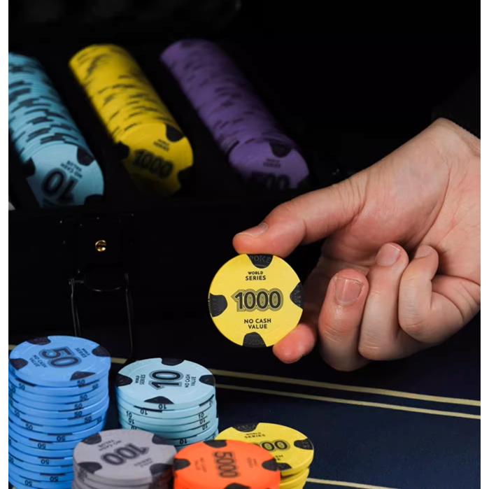 Gameleand 德州撲克 高階陶瓷籌碼 套裝 專業 鋁箱 專用 撲克牌 Texas hold'em 麻將 遊戲