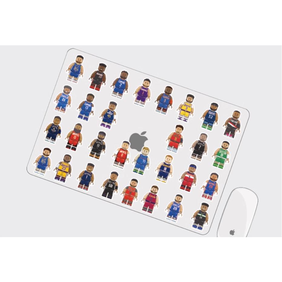 NBA X LEGO 球星潮流貼紙 30張 JAMES CURRY HARDEN DURANT DONCIC