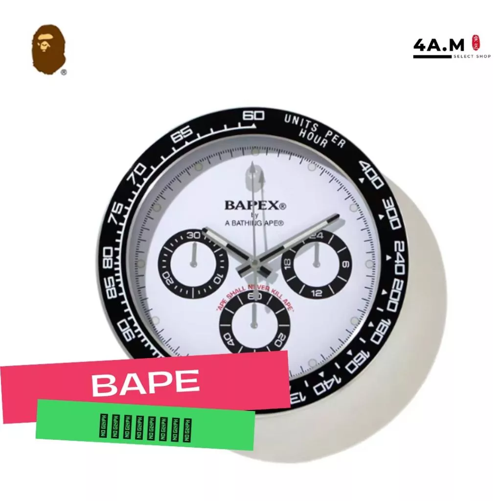 《4AM寅選》 BAPE Daytona三眼掛鐘 時鐘 掛鐘 家飾 家裝 迪通拿 造型