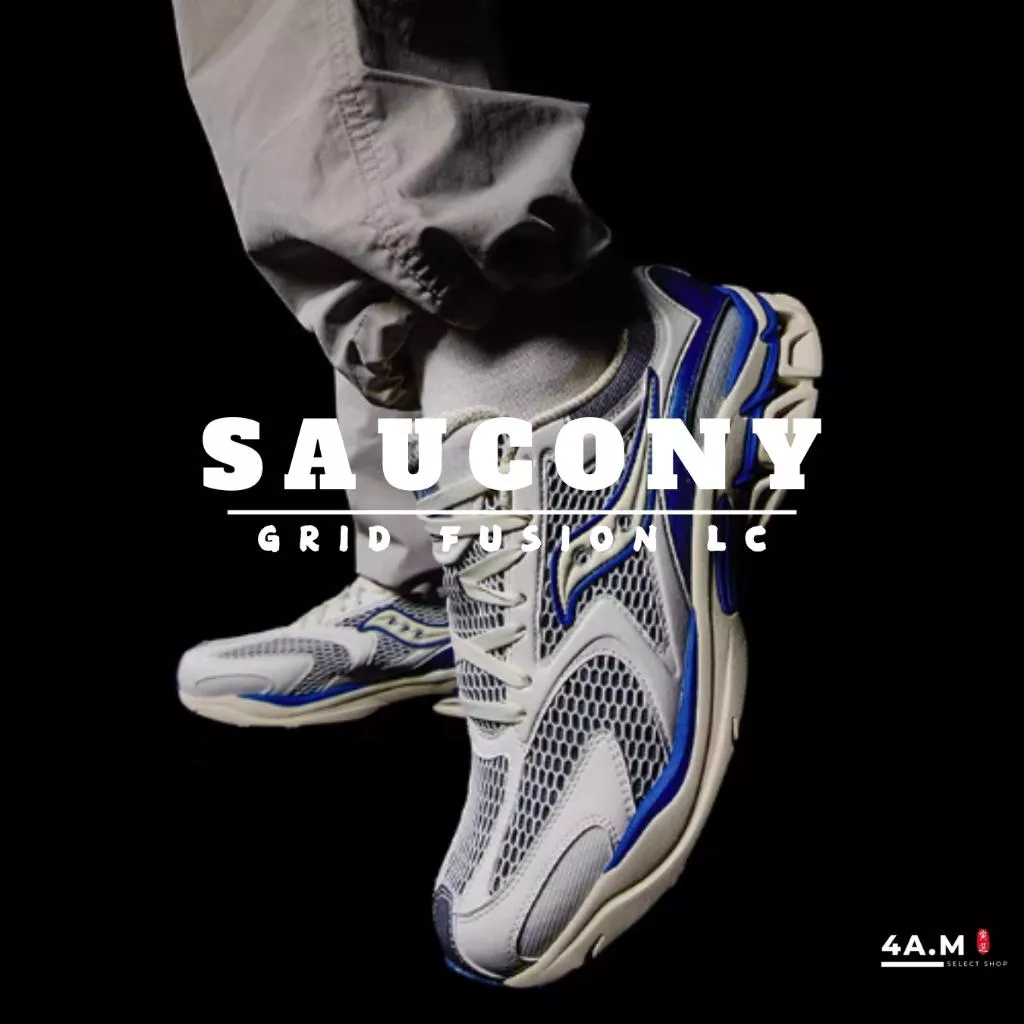 《4AM寅選》 Saucony索康尼 GRID FUSION LC 運動跑鞋 運動鞋 復古鞋 復古運動鞋 復古跑鞋