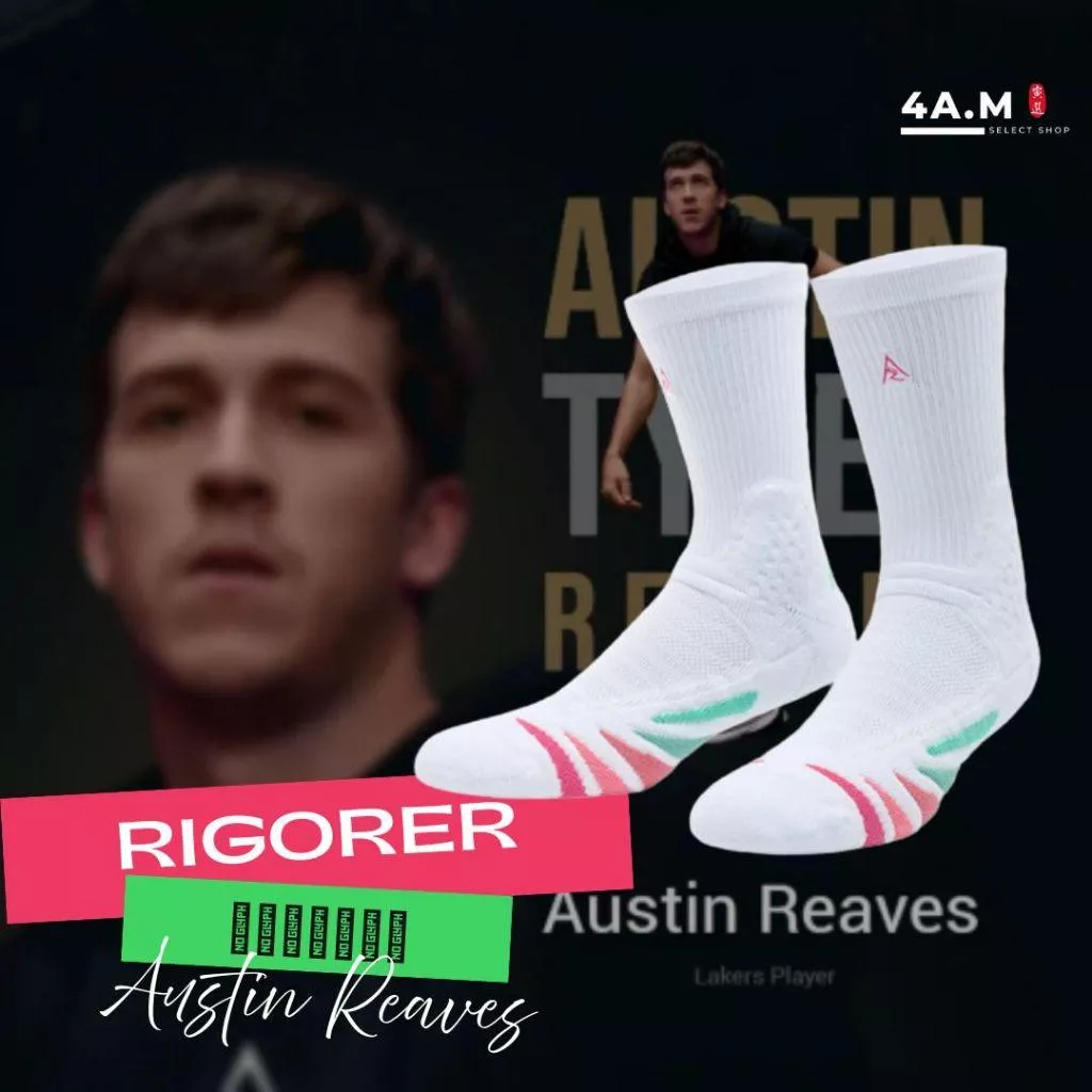 《4AM寅選》Rigorer準者 里夫斯聯名籃球襪 Austin Reaves 官方正品 運動 實戰 中高筒 健身 美式