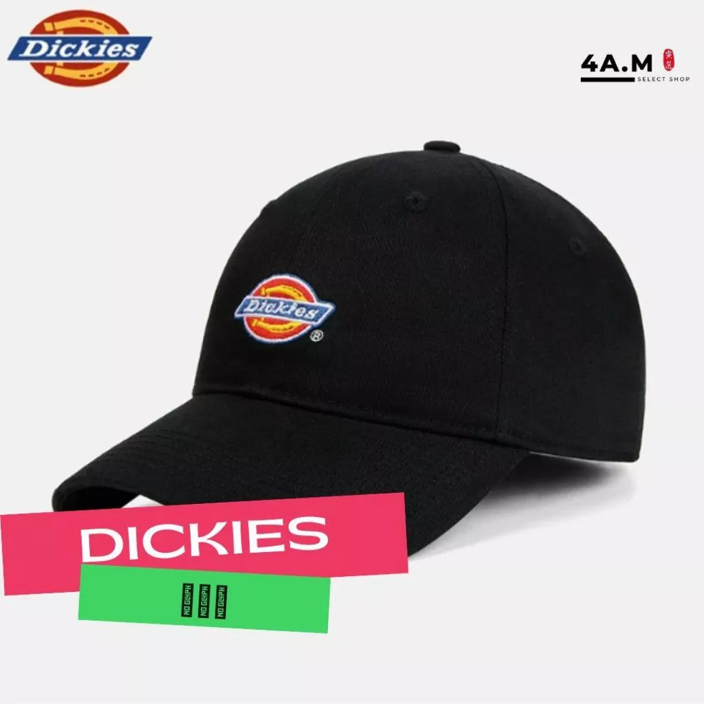 《4AM寅選》 Dickies迪凱斯 Logo刺繡棒球帽 美式 工裝 鴨舌帽 LOGO 大帽簷 運動帽 遮陽帽