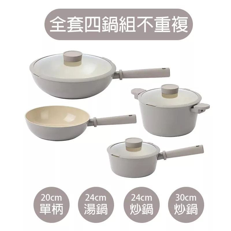 【韓國 NEOFLAM】SACA沙卡系列陶瓷塗層(四鍋組不重複)