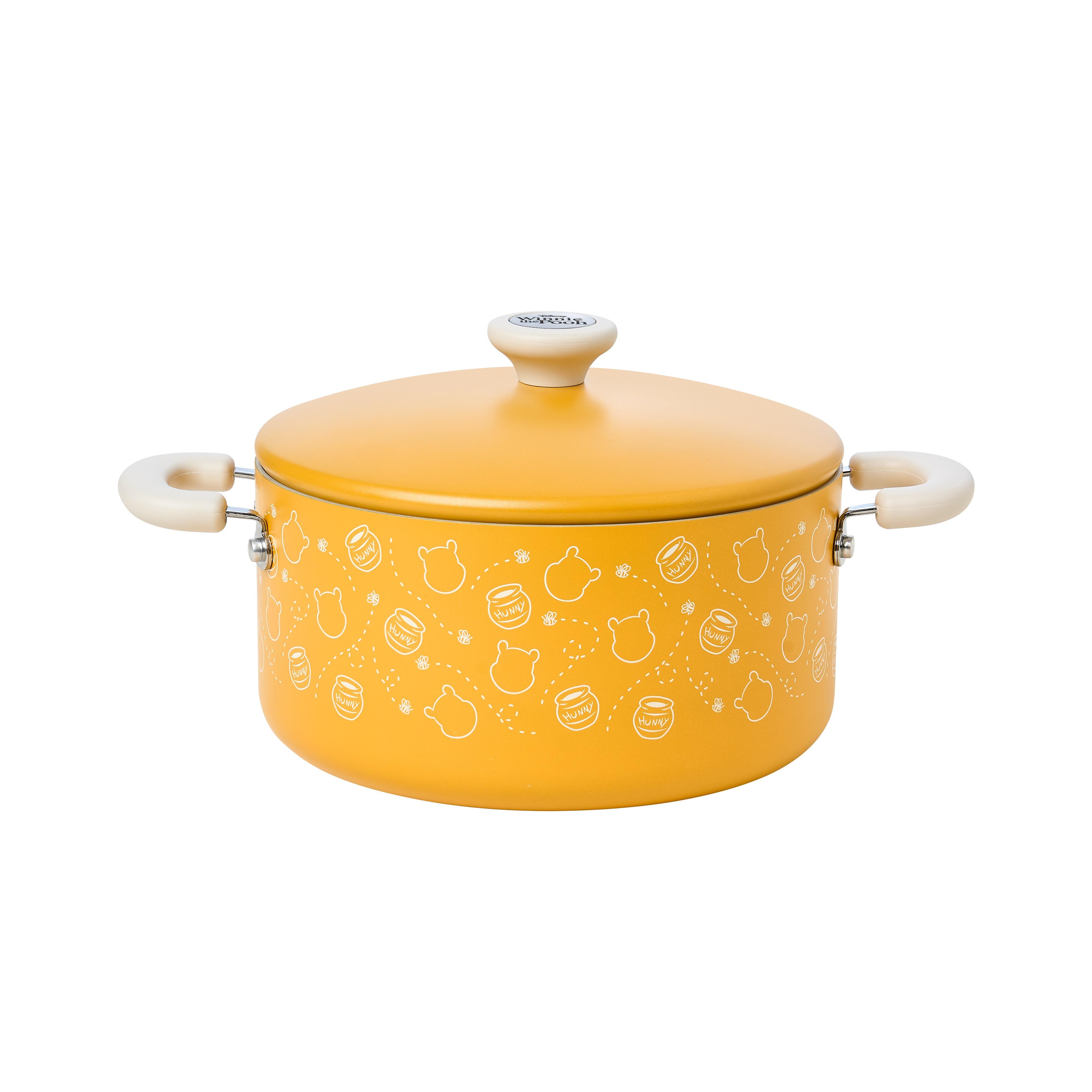 小熊維尼系列 陶瓷不沾雙耳湯鍋24公分(含蓋)