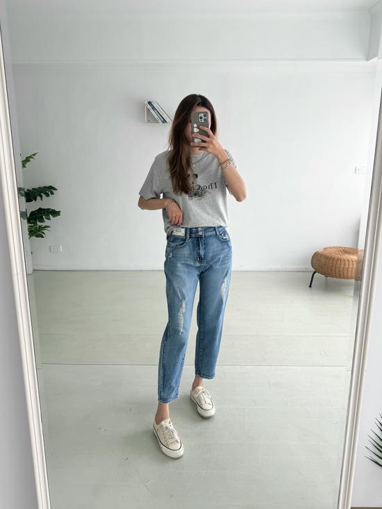 可愛小狗印花短T