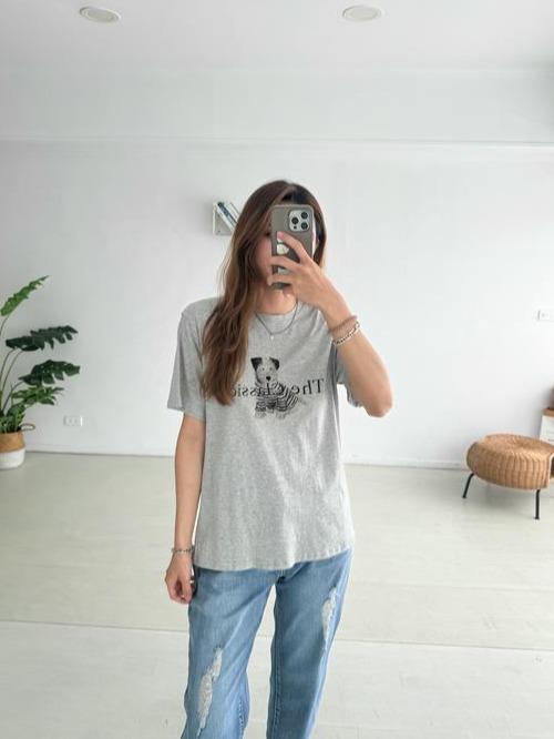 可愛小狗印花短T