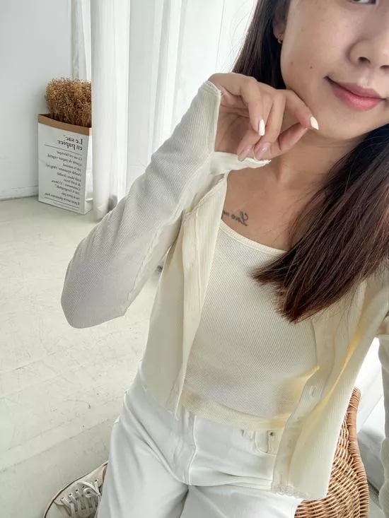 溫柔拚蕾絲兩件式組