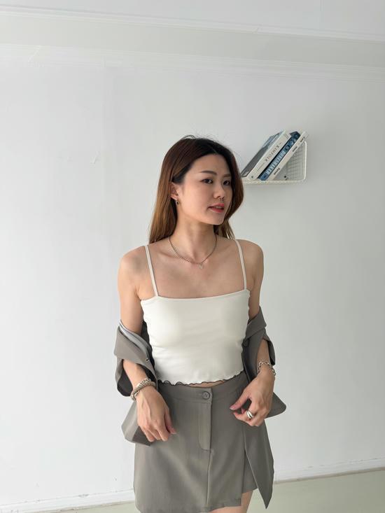 撞色捲邊小可愛