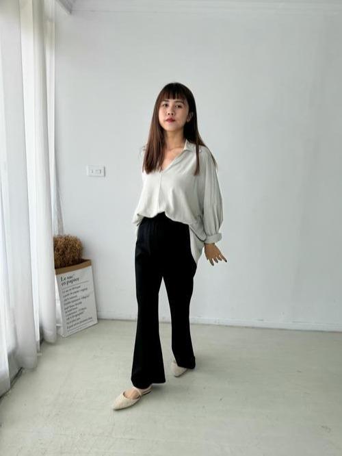 莫代爾棉微喇叭褲