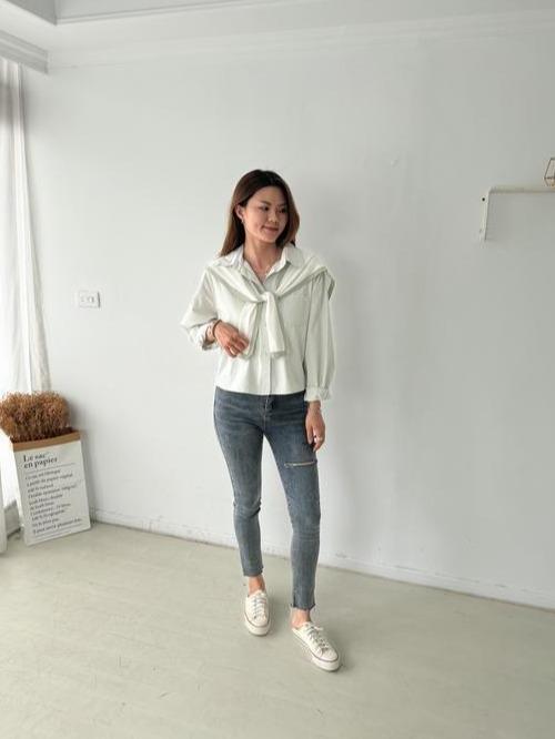 小愛心披肩襯衫組