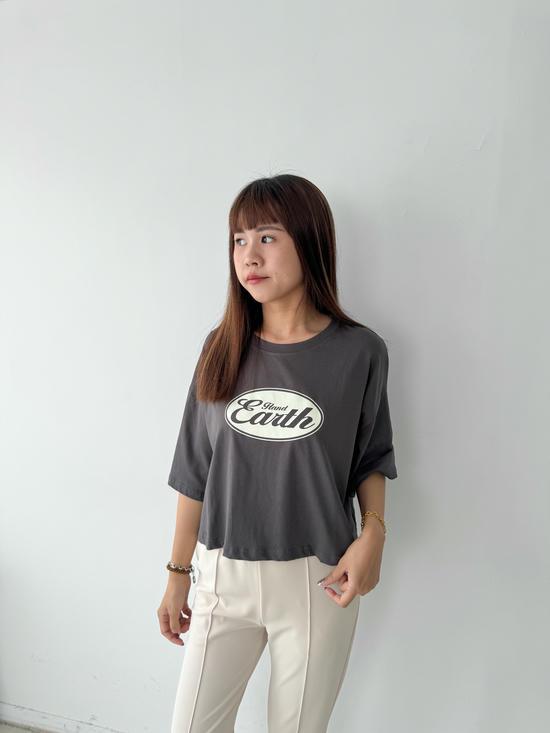 EARTH印花短版Tee