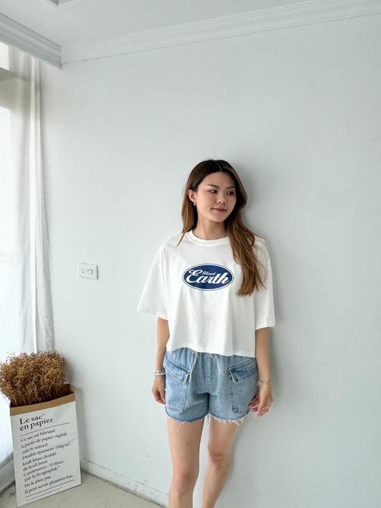EARTH印花短版Tee