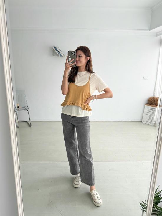 愛心小標真兩件上衣