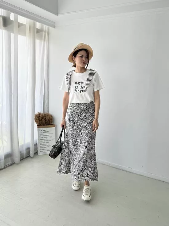 今年必備!!時髦豹紋小魚尾裙