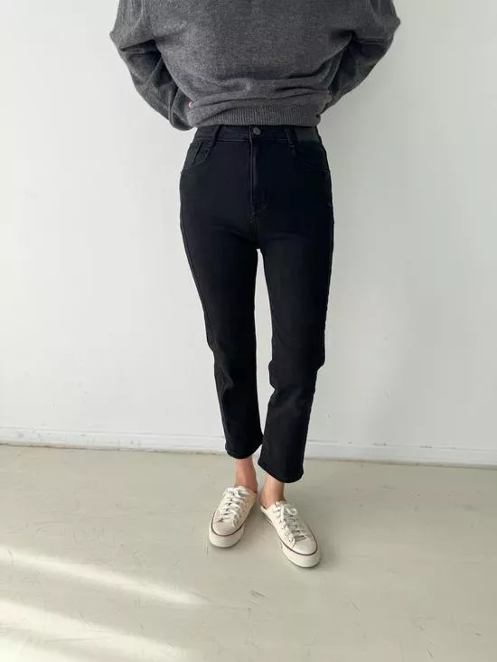 顯瘦彈力鉛筆褲