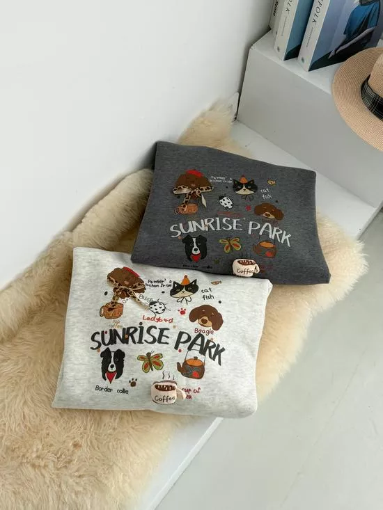 立體狗狗派對大Tee