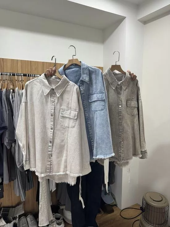 暈染水洗牛仔外套