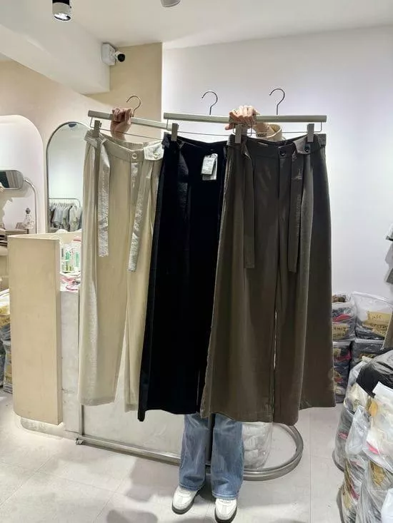 造型褲頭腰帶西褲