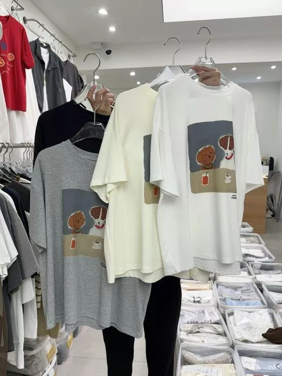 可愛狗狗萊卡棉T