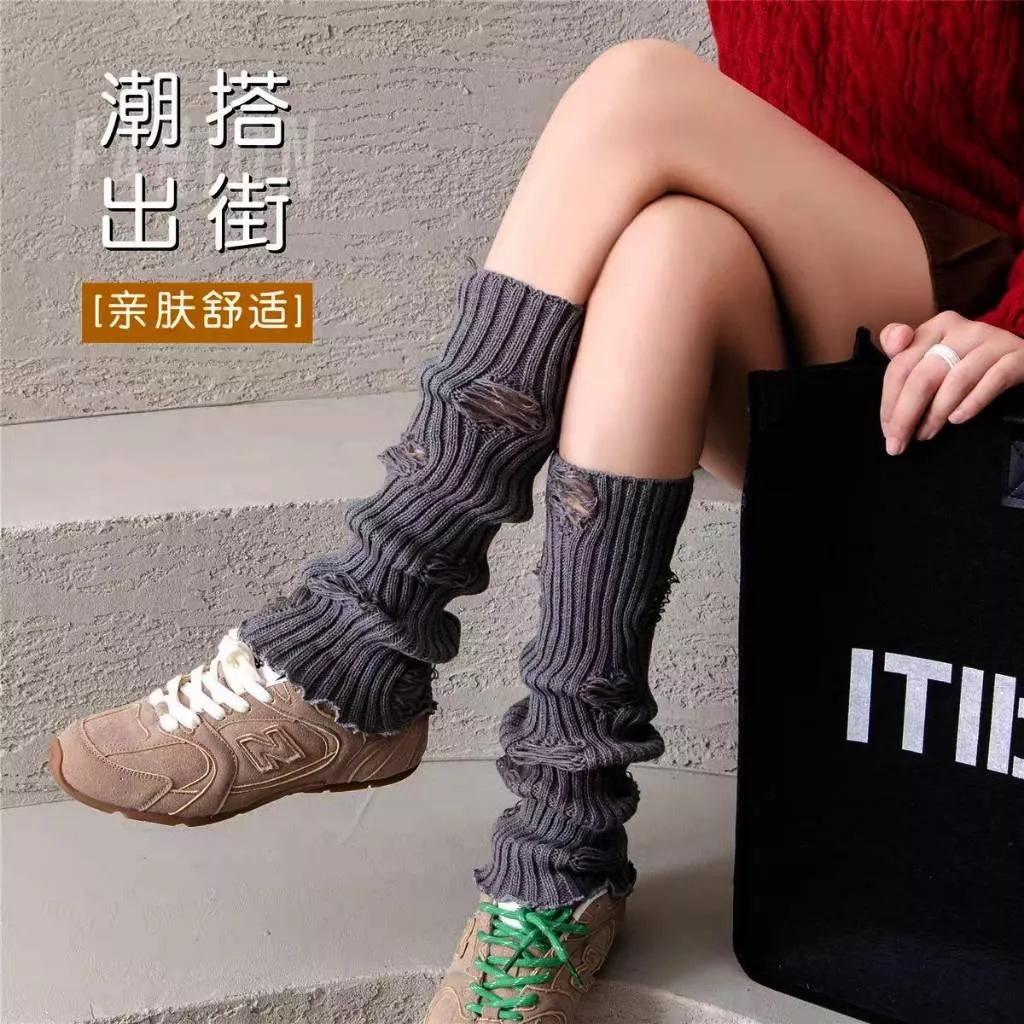 01刺繡襪套 洞洞襪套 春秋襪套 五色可選 WA031