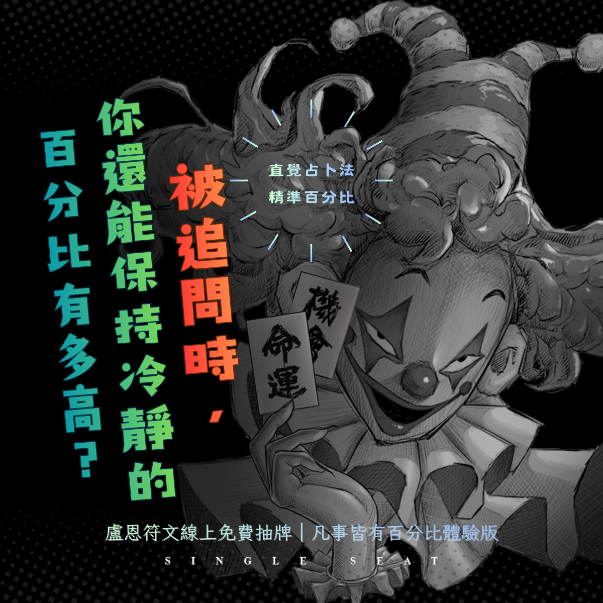 被追問時，你還能保持冷靜的百分比有多高？