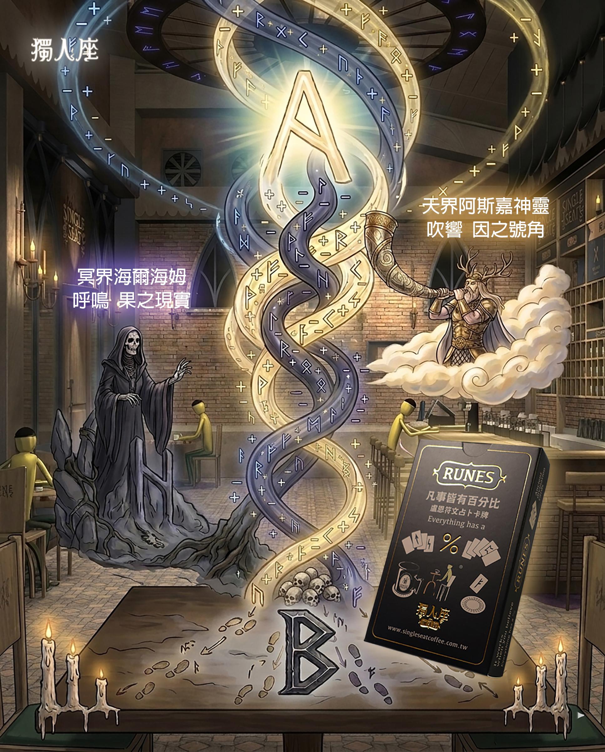 【盧恩因果占卜法】天界與冥界交織，解讀你生命能量落地的軌跡